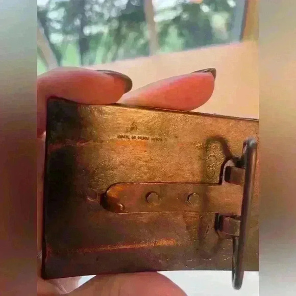 Vintage FORD Model T "There's a Ford in your Future" Solid Brass Belt Buckle - Picture 2 of 5